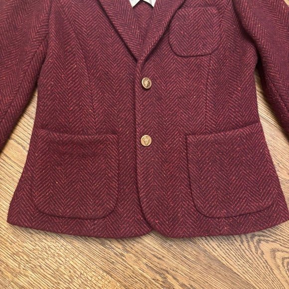 Cartonnier Herringbone Wool Boy Blazer - Picture 13 of 13